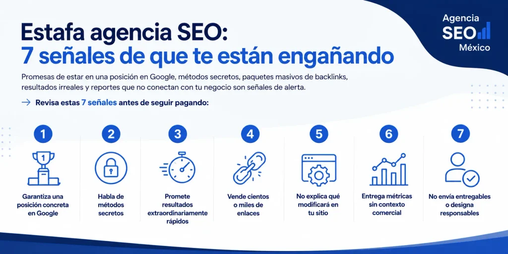 señales de estafa agencia SEO